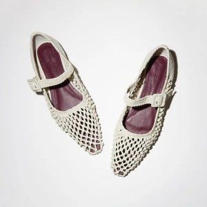 Mari Giudicelli Ilana Woven Leather flats size 37